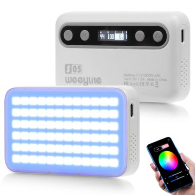 Viltrox Weeylite S05 Lampa Video LED RGB Portabila Alb