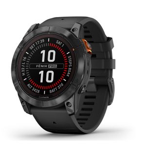 Garmin Fenix 7X Pro Solar Smartwatch Slate Gray Curea Negru