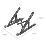 OricoPFBA24StandPliabilpentruLaptopNegru