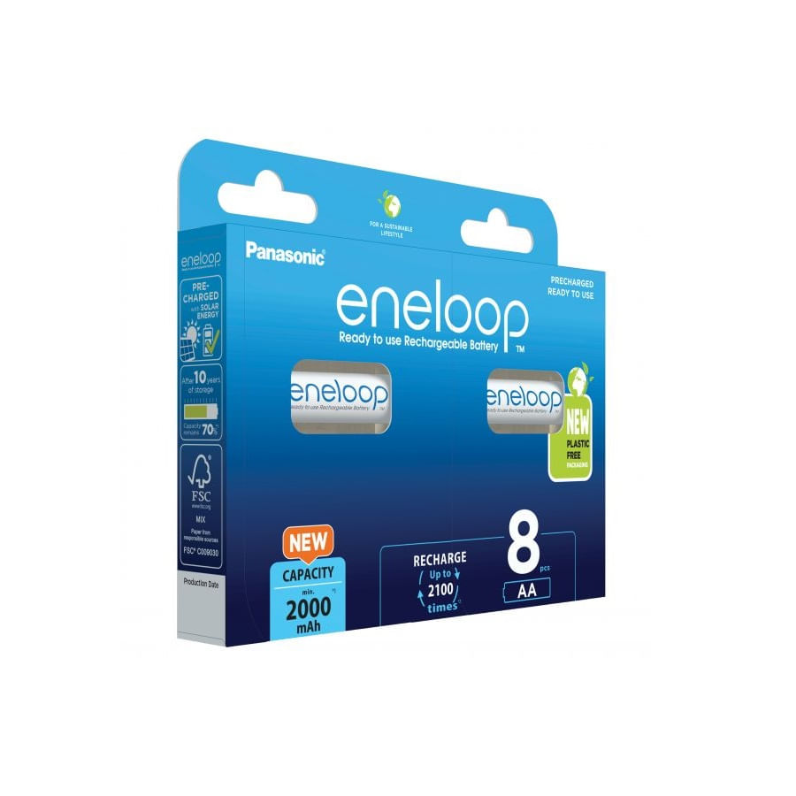 Panasonic Eneloop Acumulatori 8xR6 AA 2000mAh