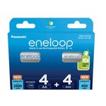 PanasonicEneloopSetAcumulatori4xR6AA2000mAh4xR3AAA800mAh