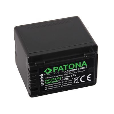 Patona Premium  Acumulator replace Li-Ion pentru Panasonic VW-VBT380 3800mAh 3.6V