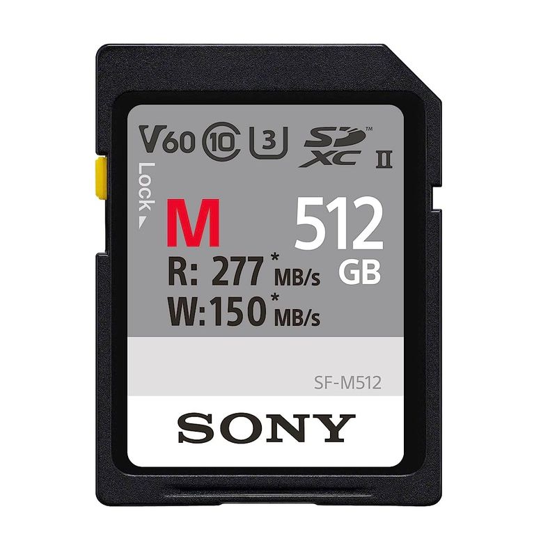Sony-SDXC-512Gb-Class-10-277MBp-s-UHS-II-V60-SF-M512