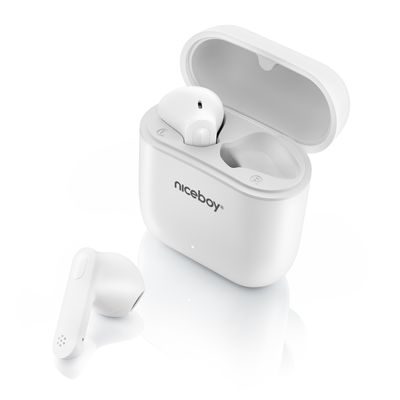 Niceboy Hive Beans Casti Audio In-Ear True Wireless Alb