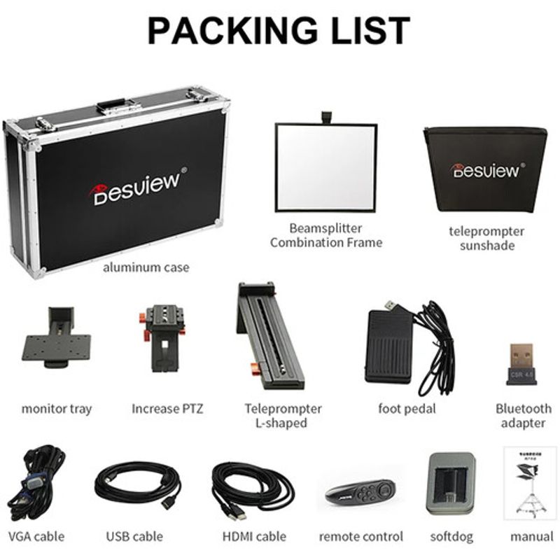 Desview-T15-Teleprompter-Broadcast-cu-Monitor-HDMI-15.10
