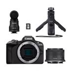 Canon EOS R50 Aparat Foto Mirrorless Kit Creator cu Obiectiv RF-S 18-45mm F4.5-6.3 IS STM Negru
