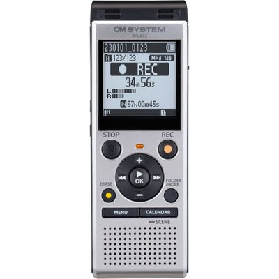 OM System WS-882 (4GB) Reportofon Stereo cu Baterii Alkaline Argintiu