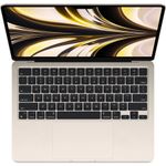 MacBookAir13LaptopcuProcesorAppleM28nucleeCPUsi8nucleeGPU8GBRAM256GBSSDROKBStarlight