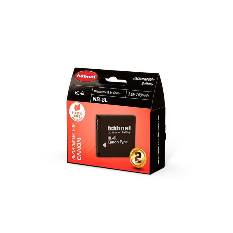 HahnelHL8LAcumulatorLiIontipCanonNB8L