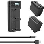 SmallRig-3823-Kit-2-Acumulatori-tip-Sony-NP-F970-si-Incarcator