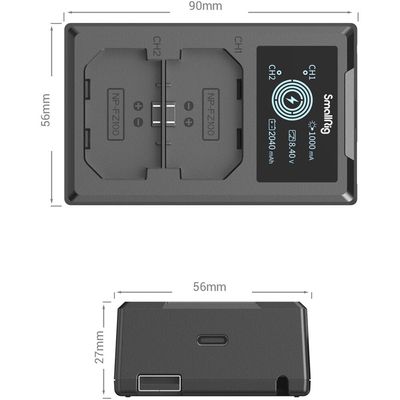 SmallRig 4087 Incarcator pentru Acumulatorul tip Sony NP-FZ100