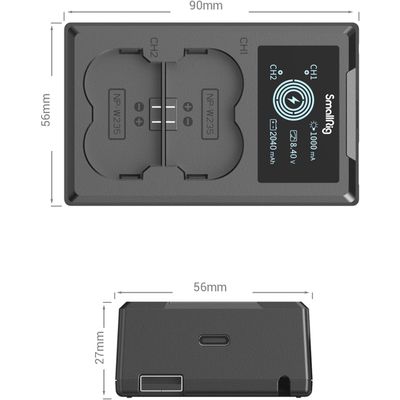 SmallRig 4085 Incarcator pentru Acumulatorul tip Fujifilm NP-W235
