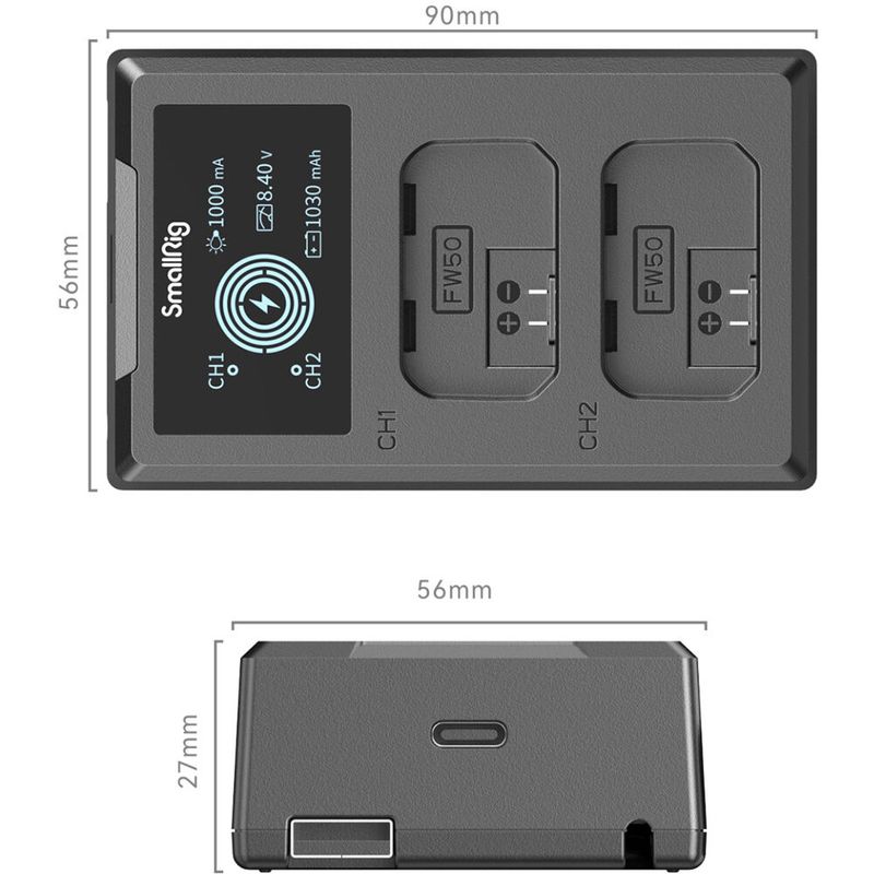 SmallRig-4081-Incarcator-pentru-Acumulatorul-tip-Sony-NP-FW50.02