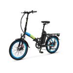 ArgentoPiumaBicicletaAsistataElectricBlueShimanoTourney7vitezeMotor250WPliabila