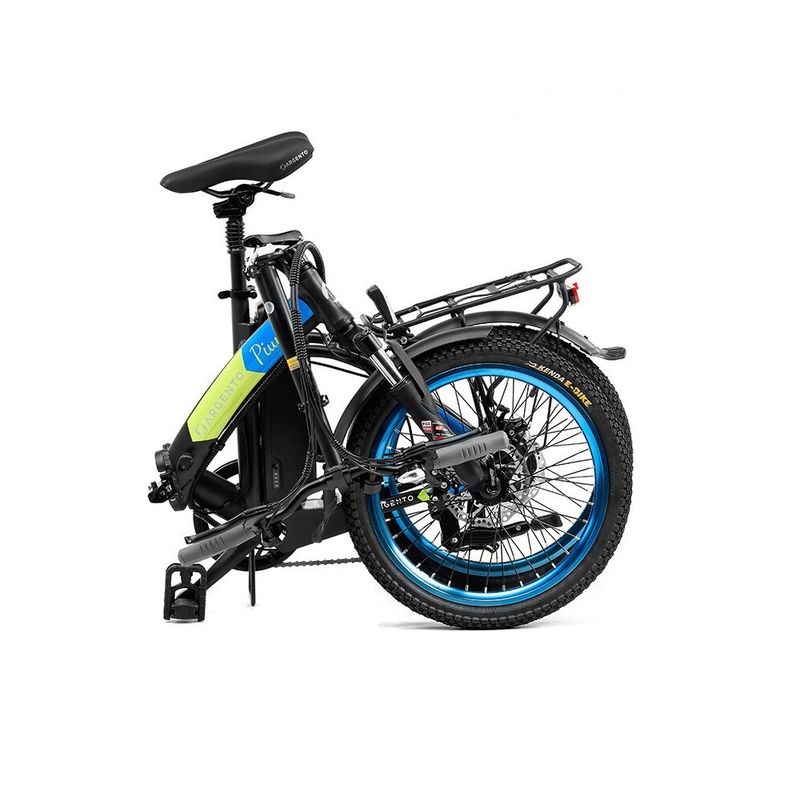 ArgentoPiumaBicicletaAsistataElectricBlueShimanoTourney7vitezeMotor250WPliabila