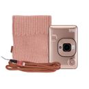 Fujifilm Instax Mini LiPlay Aparat Foto Instant Hibrid Blush Gold Bundle