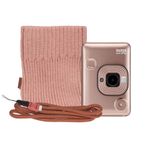 Fujifilm-Instax-Mini-LiPlay-Aparat-Foto-Instant-Hibrid-Blush-Gold-Bundle