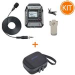 Kit Zoom F1 (LP) Recorder Audio cu Microfon Lavaliera + Case Zoom CBF-1LP