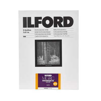 Ilford Multigrade RC Deluxe Satin Hartie Foto 17.8x24cm 25