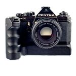 Pentax ME + Grip + Obiectiv Pentax - M 50mm f/2 SH-1021328