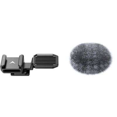 SmallRig 3526 Cold Shoe Adapter cu Windshield pentru Sony ZV-E10 si ZV-1
