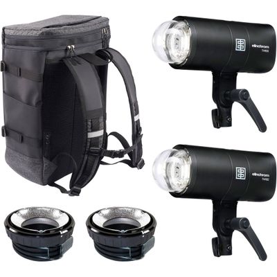 Elinchrom THREE Off-Camera Flash Dual Kit - Set 2 Blituri Portabile TTL 261W