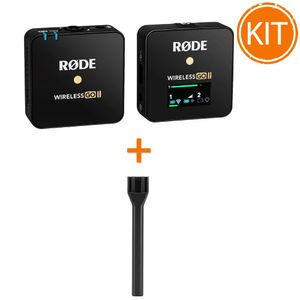 Kit Rode Wireless GO II Single + Suport Rode Interview GO