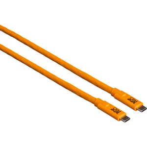 Tether Tools TetherPro Cablu USB-C la USB-C 4.6m High-Visibility Orange