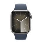 Apple-Watch-9-GPS---Cellular-45mm-Carcasa-Otel-Inoxidabil-Silver-cu-Sport-Band-Storm-Blue-ML.3