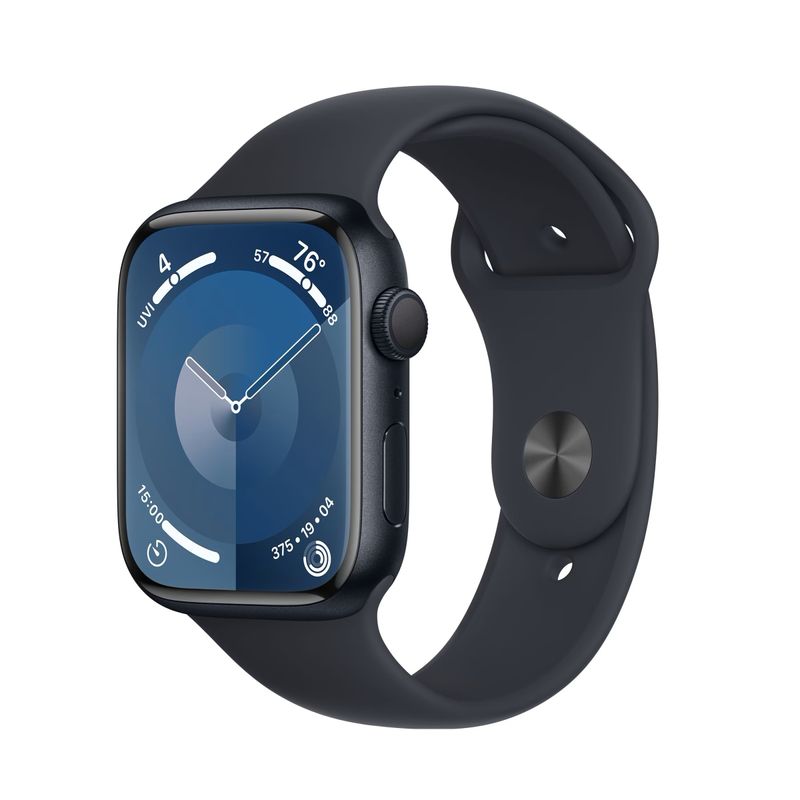Apple-Watch-9-GPS-45mm-Carcasa-Aluminiu-Midnight-cu-Sport-Band-Midnight-M-L