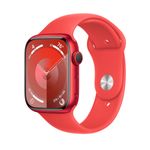 Apple Watch 9 GPS 45mm Carcasa Aluminiu Red cu Sport Band Red S/M
