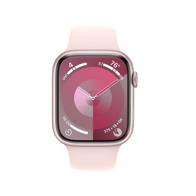 AppleWatch9GPS41mmCarcasaAluminiuPinkcuSportBandLightPinkML