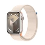 Apple-Watch-9-GPS-41mm-Carcasa-Aluminiu-Starlight-cu-Sport-Loop-Starlight-