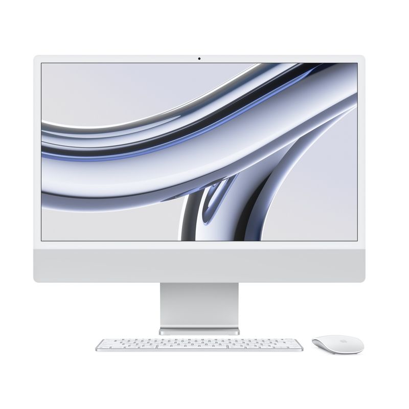 Apple-iMac-Sistem-PC-All-in-One-24-M3-8GB-256GB-SSD-8‑core-CPU-8-core-GPU-Silver