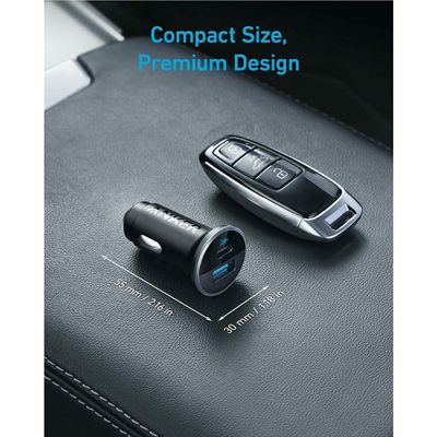 Anker Incarcator auto 323 52.5W negru