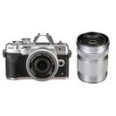 Olympus OM-D E-M10 Mark IV Kit cu Obiectiv 14-42mm si 40-150 Silver