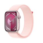Apple-Watch-9-GPS-45mm-Carcasa-Aluminiu-Pink-cu-Sport-Loop-Light-Pink