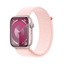 Apple Watch 9 GPS 41mm Carcasa Aluminiu Pink cu  Sport Loop Light Pink