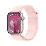 Apple-Watch-9-GPS-41mm-Carcasa-Aluminiu-Pink-cu-Sport-Loop-Light-Pink