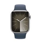 AppleWatch9GPSCellular45mmCarcasaOtelInoxidabilSilvercuSportBandStormBlueSM