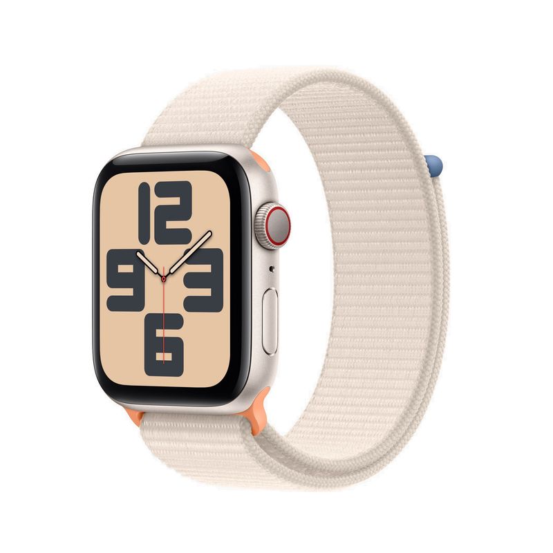 Apple-Watch-SE2-v2-GPS---Cellular-44mm-Carcasa-Aluminiu-Starlight-cu-Sport-Loop-Starlight