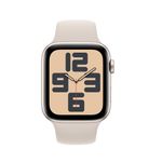 AppleWatchSE2v2GPSCellular44mmCarcasaAluminiuStarlightcuSportBandStarlightSM