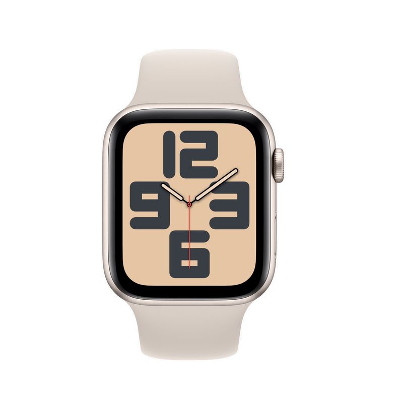 AppleWatchSE2v2GPSCellular44mmCarcasaAluminiuStarlightcuSportBandStarlightSM