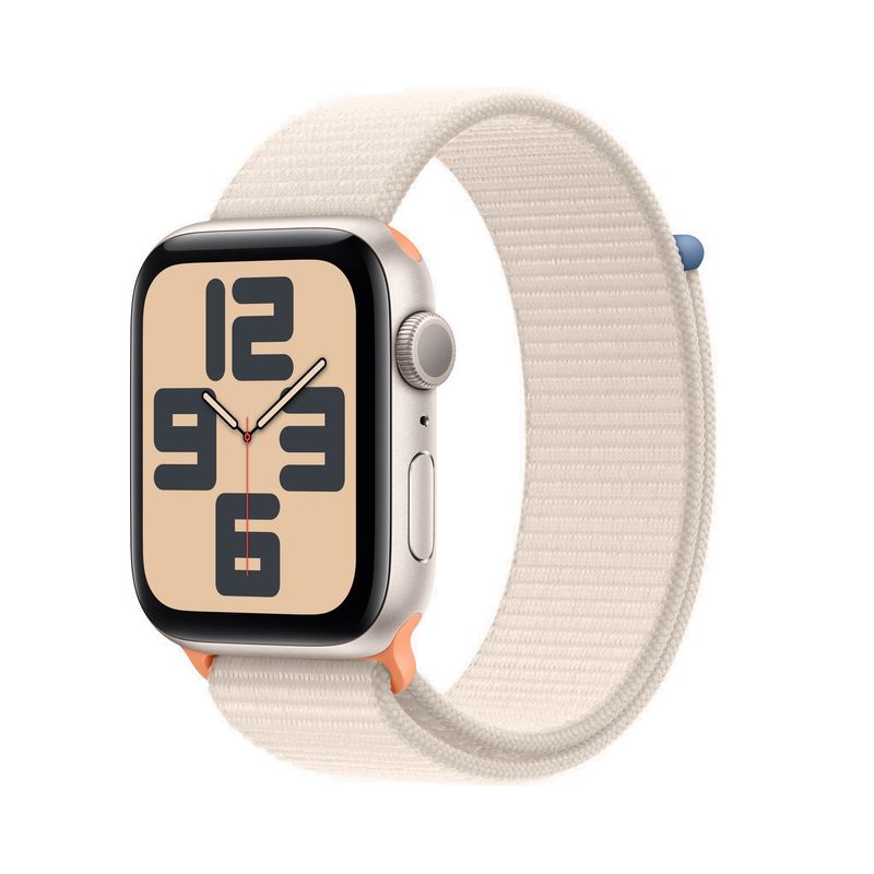 Apple-Watch-SE2-v2-GPS-44mm-Carcasa-Aluminiu-Starlight-cu-Sport-Loop-Starlight