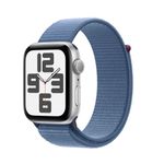 Apple Watch SE2 v2 GPS 40mm Carcasa Aluminiu Silver cu Sport Loop Winter Blue