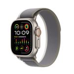 Apple-Watch-Ultra-2-GPS---Cellular-49mm-Carcasa-Titan-cu-Trail-Loop-Green-Grey-S-M