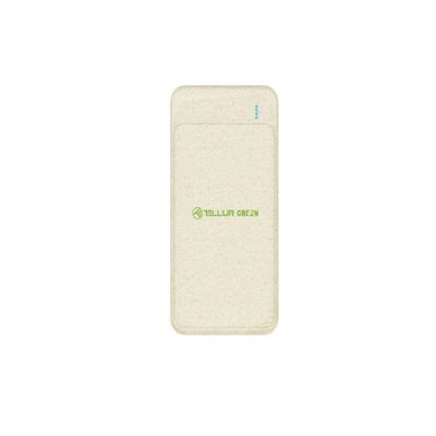 Tellur Green PD103 Baterie Externa  10000mAh 2xQC3.0  PD 18W Crem
