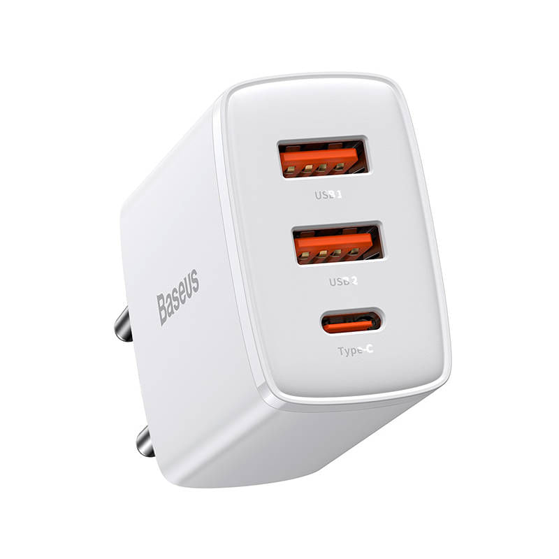 Baseus-Incarcator-Retea-Compact-QC-2U-C-30W-Alb