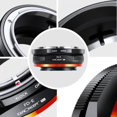 K&F Concept FD - E Adaptor Montura Canon FD FL - Sony E NEX