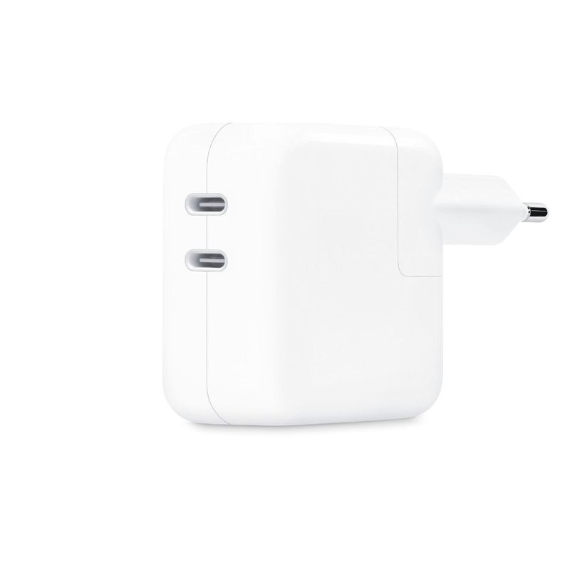 Apple-Adaptor-Priza-35W-Dual-USB-C-Port-Power-pentru-MacBook-Air-Alb